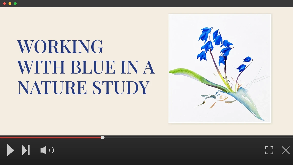 Working with Blue in a Nature Study
