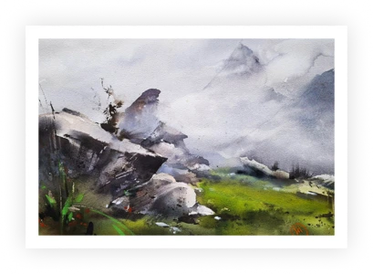Mountain Landscape — Ibryaev